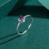 5a52a4383781ed7e Modian Fashion Cocktail Color Ring Pure 925 Sterling Silver 6 Shape Geometric Tourmaline Finger Rings for Women Fine Jewelry