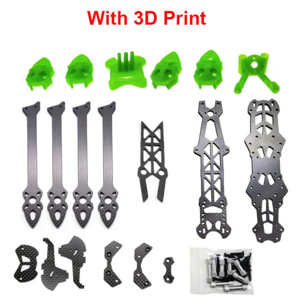 Mark4 7inch 295mm 5mm Arm Quadcopter Frame 3K Carbon Fiber 7" Freestyle RC Racing Drone with Print Parts for DIY FPV