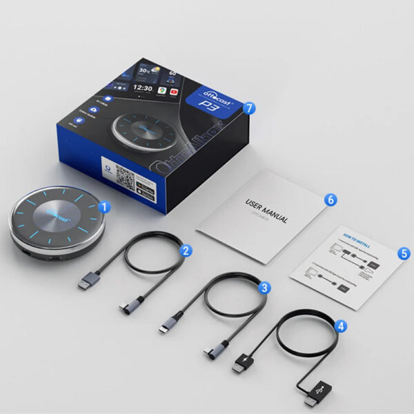 5a69d36f6dd953cf OttoAIBOX P3 CarPlay AI Box Wireless Android Auto for mini HDMI TV Box Car Accessories for Toyota Kia Hyundai VW