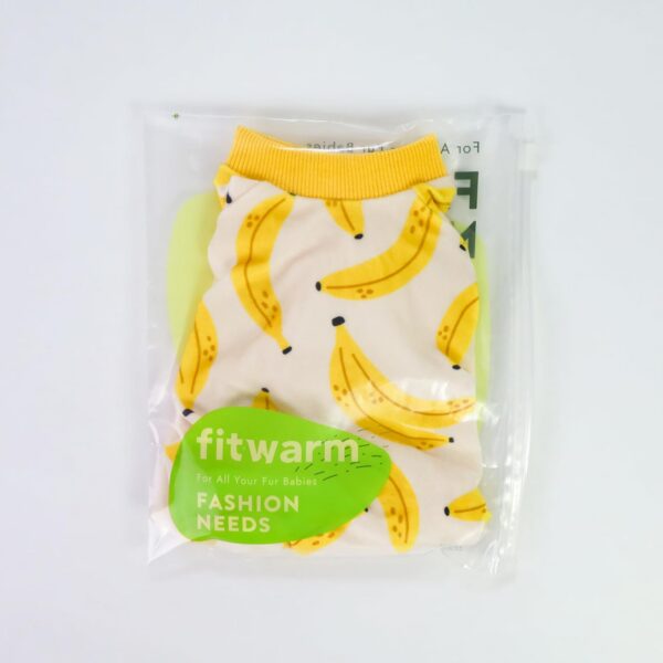5a75428c44fcb66b Banana Dog Pajamas, Warm Dog Onesie, Dog Clothes for Small Dogs Girl Boy, Lightweight Velvet Pet Jumpsuit, Cat Outfit, Beige, Yellow, Medium