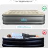 iDOO Air Mattress Queen with Built in Pump, Blow up Mattress, Inflatable Mattress Queen Size for Guests, Home, Camping, 3 Mins Inflation/Deflation, Upgraded Colchones Inflables, Comfort Air Bed