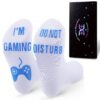 QAPIZM Do Not Disturb I'M Gaming Socks, Men Gifts Ideas Valentines Day Kids