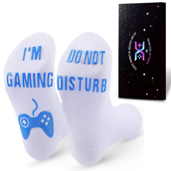 QAPIZM Do Not Disturb I'M Gaming Socks, Men Gifts Ideas Valentines Day Kids