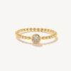 CANNER Square Black Diamond Ring 100% Sterling Sier Anillos Gold For Women Fine Jewelry Wedding Rings Bijoux