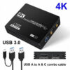 MZX Video Capture Card Board USB 3.0 4K HDMI-compatible A Type C 60fps 1080P Loop-Out 30Hz Recorder Grabber Audio OBS Game Live