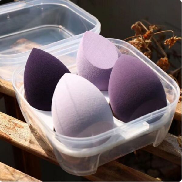 5a876a7b5f212285 4PCS Eggs Set Seamless Smudging More Hygienic Prevents Bacteria Buildup Create A Flawless Makeup Look Beauty Egg Case