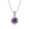 5a8d18e74be672b0 Butterflykiss 1Carat Moissanite Diamond Pendant Necklaces For Women Sterling Sier Chain Iced Bling Wedding Jewelry
