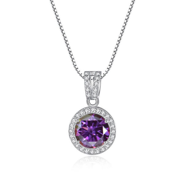 5a8d18e74be672b0 Butterflykiss 1Carat Moissanite Diamond Pendant Necklaces For Women Sterling Sier Chain Iced Bling Wedding Jewelry