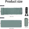 5aa970036826182a Coziya Matelas, Portable Waterproof Sleeping Pad, Ultralight Inflatable Camping Mattress, Built-in Pillow and Anti-Slip Design, for Camping, Travel, Home, Office (Navy Blue)