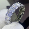 5aae0e7b581e9440 2020 Sparkling Jewelry Sterling Sier White Topaz CZ Diamond Gemstones Promise Women Wedding Engagement Band Ring For Lover Gift