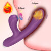 5abe0dc4609a9b8b Clit Sucker 2 in 1 Vibrator for Women G-Spot Clitoris Vacuum Stimulator Heating Dildo Toy Adults Goods