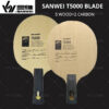 5acb4db2ba2b7613 SANWEI T5000 Table Tennis Blade 5 Wood 2 Carbon Entry Intermediate Ping Pong Blade for Loop Drive with Fast Attack