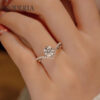 Pass Diamond Test D Color 1 Carat Moissanite Wedding Ring High Quality White Gold Rings Fashion Sterling Sier Jewelry