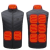 21 Heated Vest Zones Electric Heated Jackets Men Women Sportswear Heated Coat Graphene Heat Coat USB Heating Jacket For Camping