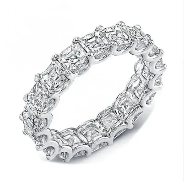 Elegant Promise Ring Sterling Sier Diamond cz Engagement Wedding Band Rings For Women Men Fine Jewelry Gift