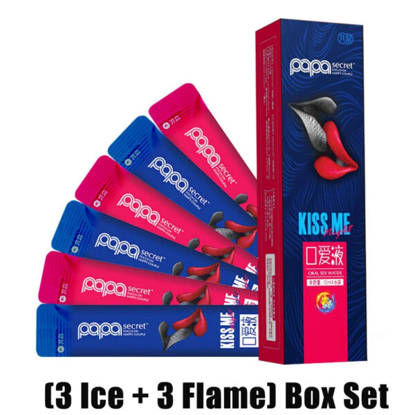 5aeb830f8867bf62 6pcs Oral Sex Water Lubricante Sexual Strawberry Peach Flavor Ice Fire Sex Toys Water Based Lubricant Gel for Women Men Couples
