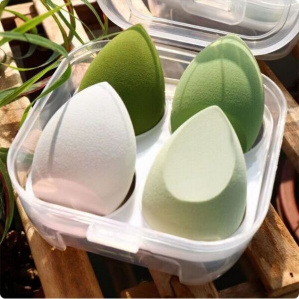 5af36cfbf90e2c8b 4PCS Eggs Set Seamless Smudging More Hygienic Prevents Bacteria Buildup Create A Flawless Makeup Look Beauty Egg Case