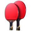 Huieson 6 Star Carbon Fiber Blade Table Tennis Racket Double Face Pimples Ping Pong Paddle Racket Set