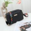 Rilibegan Embroidered Camera PU Material Casual Small Square Versatile Single Bag Printed Shoulder Strap