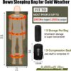 5b0ede49f25d761e QEZER Down Sleeping Bag,Lightweight Rectangular Sleeping Bag for Adults,Kids,Boys,Girls 3 Seasons Backpacking, Hiking and Camping Outdoor,can be used as the Blanket