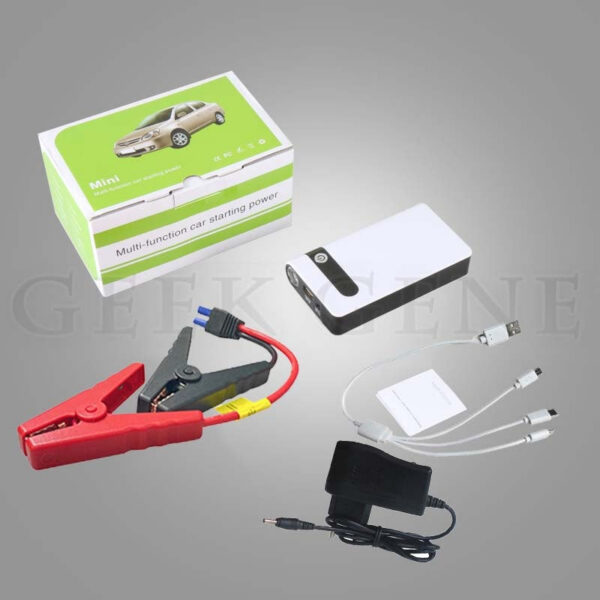 GKFLY 12V Portable Jump Starter 800A Auto Battery Charger Car Emergency Booster 12000mAh Power Bank Starting Device