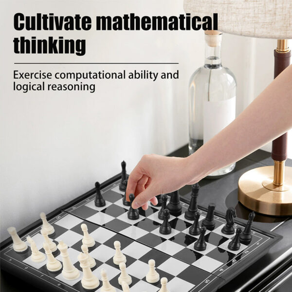 Magnetic Folding Multi Size Portable Black and White Chess Puzzle Leisure Game