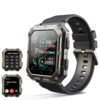 5b1cc1525620e145 2023 New C20 Pro Smart Watch Voice Assistant BT Wireless Call Business Outdoor Sports IP68 Waterproof Wristwatch For Android iOS