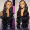 5b27dd539a91a836 30inch 13x4 Body Wave Front PrePlucked Brazilian Human Hair Frontal Wigs For Women 4x4 Lace Closure Wig