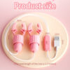 Sucking Vibrating Nipple Clamp Tongue Licking Vibrator For Women Breast Massage Labia Clitoris Clip Stimulation Massager Sex Toy
