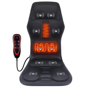 5b5322d8de56200a Electric Back Massager Infrared Full-Body Massage Chair Cushion Heating Vibrator Car Home Office Lumbar Neck Mattress Chair Mat