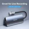 Llano 2 In 1 Video 4K 1080P 60FPS, HDMI to USB 3.0 /Type-C Input Loopout Capture Card for Streaming Work