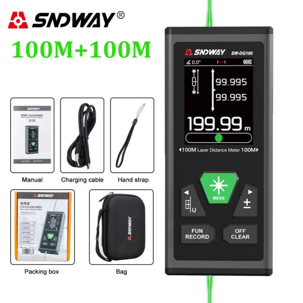 5b6e8c8b37fc6de2 SNDWAY SW Rangefinder Digital Distance Professional High Precision Mini Range Finder Laser Tape Measure Trena Meter