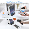 5b735258aa5f8d6f Eyoyo EY-017 2D Back Clip Bluetooth Scanner Portable Barcode Data Matrix 1D QR Bar Code Reader Android IOS System