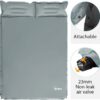 Ubon Doppelte Selbstaufblasende Schlafmatten Isomatte Aufblasbare Matratze für 2 Personen 3,6cm Luftmatratzen und leichtes Campingbett