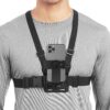 1 PC Adjustable Clip With Chest Strap Fixation Bracket for Sport Mobile Phone Camera Black Holder Accessory