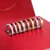 rings Starry ring nail designer womens Titanium steel rose gold sier plated with full diamond for Man wedding Engagement gift 4 5 6mm designers jewelry