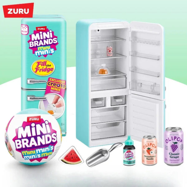 5ba36b857af17a0c Mini Fridge Surprise Ball Mini Brands Miniature Figure Delicious Food Mystery Blind Box Toy Collectible Ornaments Kids Gifts