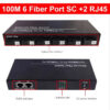 5ba38167e468da50 6Port 10/100M Ethernet Switch 6 Fiber Port 25KM 2UTP RJ45 Fiber Optical Transceiver Optical Media Converter