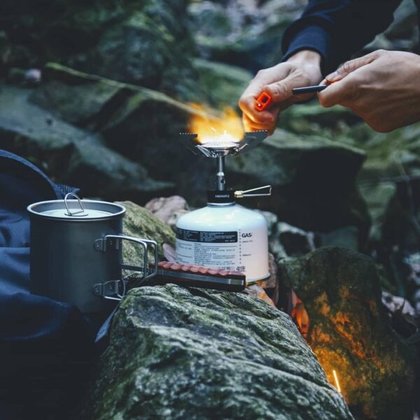 Fire-Maple Buzz Compact Camping Gas Stove | 3100W Mini Pocket Backpacking Cooking Folding Burner | Outdoor Trekking Hiking Mountaineering