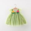 Summer Delicate Flower Evening Dress Children Clothes Soft Skin-friendly Voile Baby Girl Fairy Dresses Wedding 0 To 3 Y Toddlers