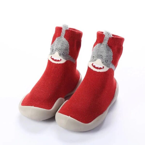 5bbfa74ad530db69 Spring Fall Models of Children's Walking Socks Infant Non-slip Soft Bottom Floor Shoes for Boys and Girls Indoor