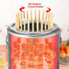 5bd1ba3f1c53d409 Stainless Steel Wrap-around Grill Charcoal Grill Smokeless Grill Cooking Grate Portable Camping Oven Household Barbecue Tools