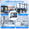 WSDCAM 4.3Inch LCD Video Peephole Doorbell Camera IR Night Vision Video Eye Door Bell Visual Doorbell Smart Home Outdoor Camera