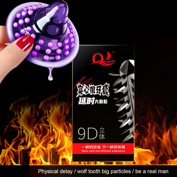 5be303f474151548 12pcs Men's Condoms With 9D Super Dotted Spikes Sex Toys For Men G Spot Vaginal Stimulation Penis Sleeve Adult Supplies Sex Shop