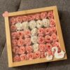 Kesoto 50pcs Pink Roses Artificial Flowers Bulk, 1.6" Small Silk Fake Roses Flower Heads for Decoration, Crafts, Wedding Centerpieces Bridal Shower Party Home Decor
