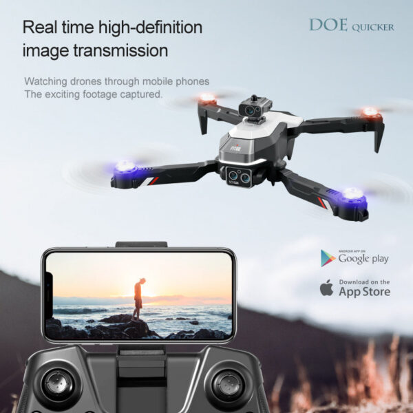 5bf64637332f72ae New M2 Mini 4K Drone Professional 8K Dual HD Camera 540° Obstacle Avoidance Optical flow Dron RC Quadcopter Gifts Toys