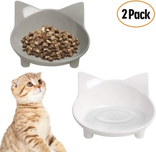 5bf9223e5e580e94 Cat Food Bowl, Anti-Skid Base, Non-Toxic Material, Dishwasher Safe, 14.5cm Diameter