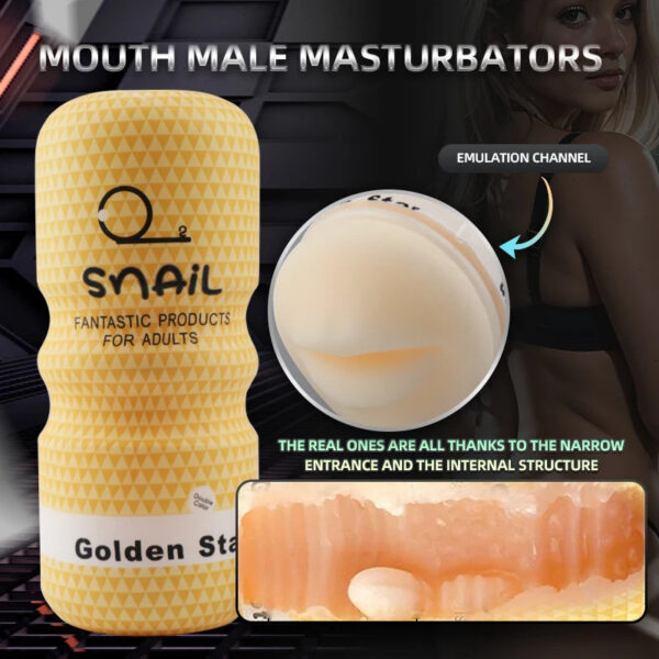 Soft Male Masturbator Cup Blowjob Sucking Anal Vagina Male Masturbator,Penis Trainer, Sex Toys Adult Goods for Men