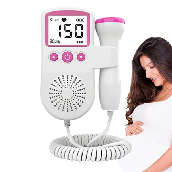 5c18b8be15188839 Household Doppler Fetal Heart Rate Monitor for Baby Pregnancy Heartbeat Detector LCDdisplay Pulse Meter No Radiation Stethoscope
