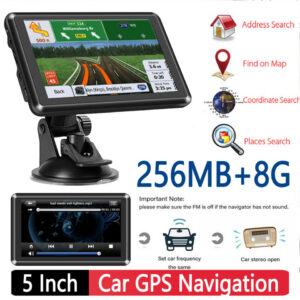 5c2709e175c610e3 5 Inch Car Truck Navigation FM Transmitter GPS Navigator 256MB+8G Free Update Europe Australia North America Map USB TF